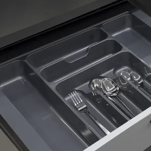 Лоток вкладыш для столовых приборов 800 BASIC 735*430 серый