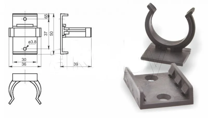 Клипса для пластикового цоколя LEMAX — купить в Минске и Беларуси Клипса для пластикового цоколя LEMAX — купить в Минске и Беларуси