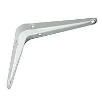 Детали полкодержателя белого цвета крупный план полкодержателя|