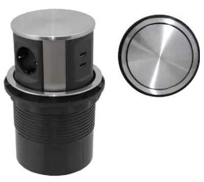 Выдвижной удлинитель TOR 2 USB+3 розетки