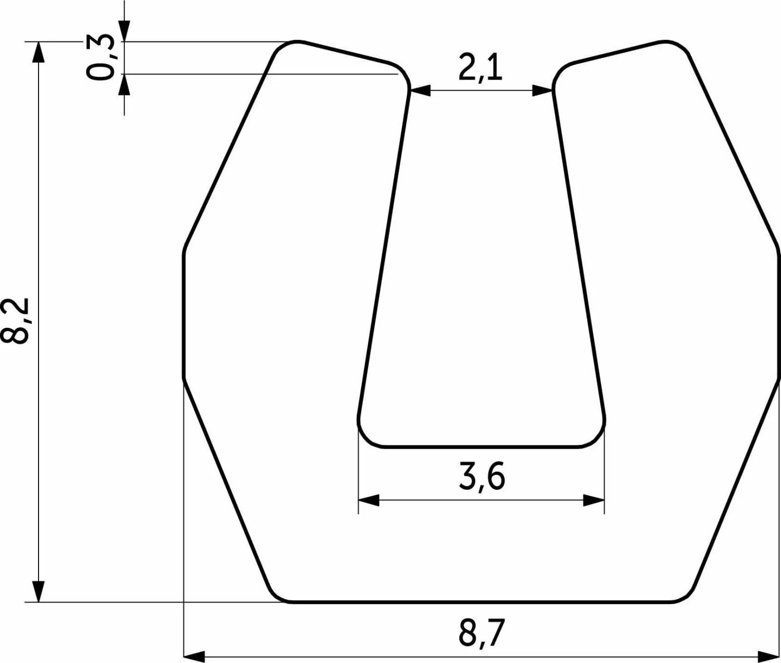 Уплотнитель ПВХ типа U от LB — купить в Минске и Беларуси Уплотнитель ПВХ типа U от LB — купить в Минске и Беларуси