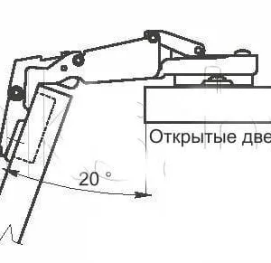 Петля накладная GTV +165 градусов с ответной планкой H-2 45мм без еврошурупа