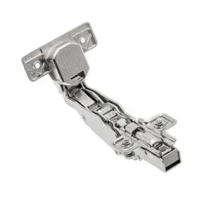 Петля накладная GTV +165 градусов угловая с доводчиком с ответной планкой H-0 без еврошурупа CLIPON