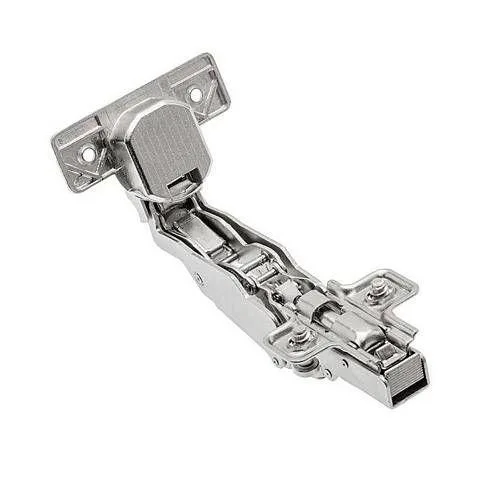 Петля накладная GTV +165 градусов угловая с доводчиком с ответной планкой H-0 без еврошурупа CLIPON