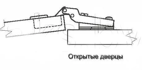 Петля полунакладная мини GTV в разобранном виде (изображение 2) Изображение петли полунакладной мини в разобранном виде