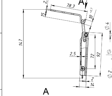 Защёлка чемоданная на мебели. Защёлка на фоне мебели