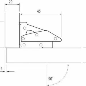 Петля поршневая GTV малая
