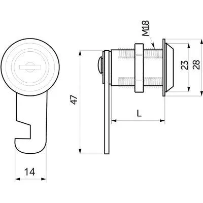 Многофункциональность замка 103-20 изображение нескольких замков на мебели|