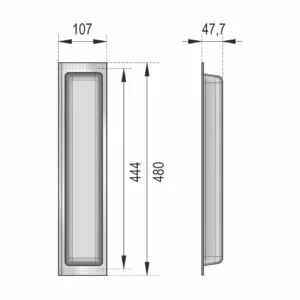 Универсальный узкий блок широкого назначения BLӦKI PC10/GRPH/107x480