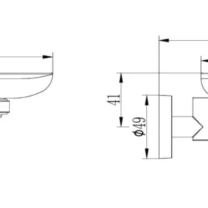 Мыльница Ledeme L1702