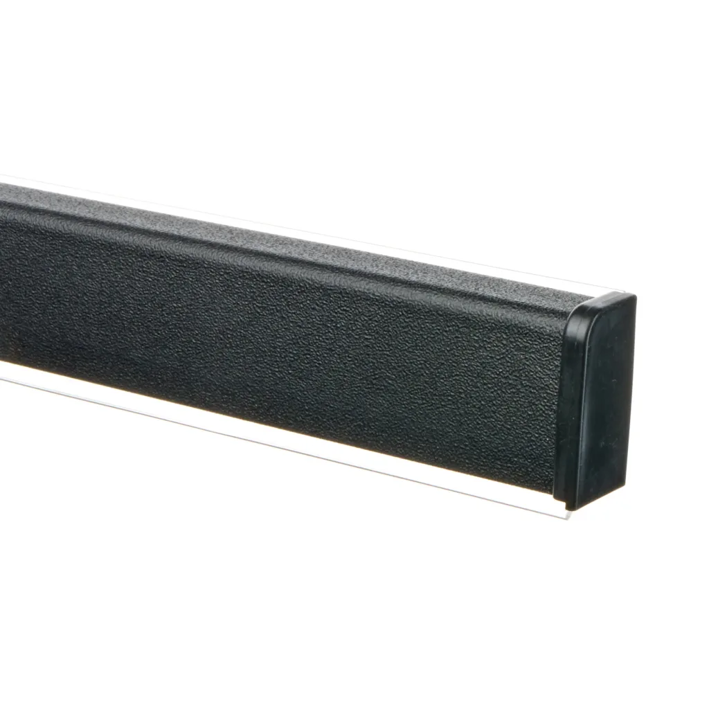 Плинтус алюминиевый КВАДРО 4,2 метра черный
