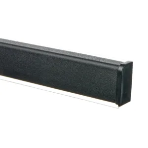 Плинтус алюминиевый КВАДРО 4,2 метра черный