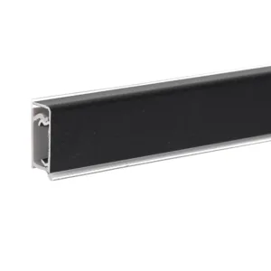 Плинтус алюминиевый КВАДРО 3 метра черный