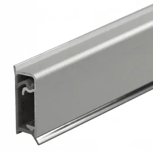 Плинтус алюминиевый КВАДРО 3 метра серебро