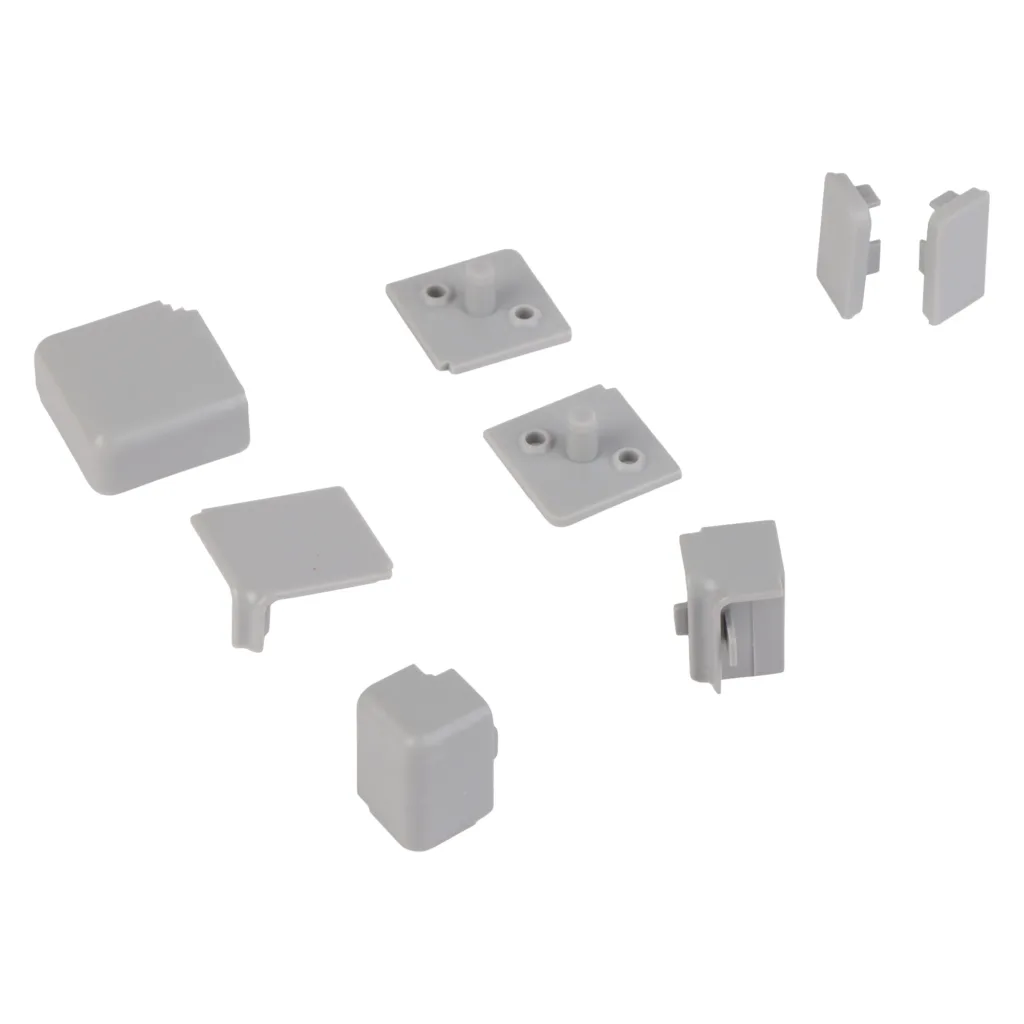 Плинтус алюминиевый КВАДРО 4,2 метра серебро