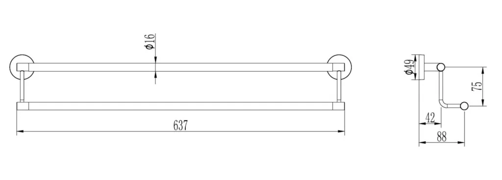 Держатель для полотенец Ledeme L1709