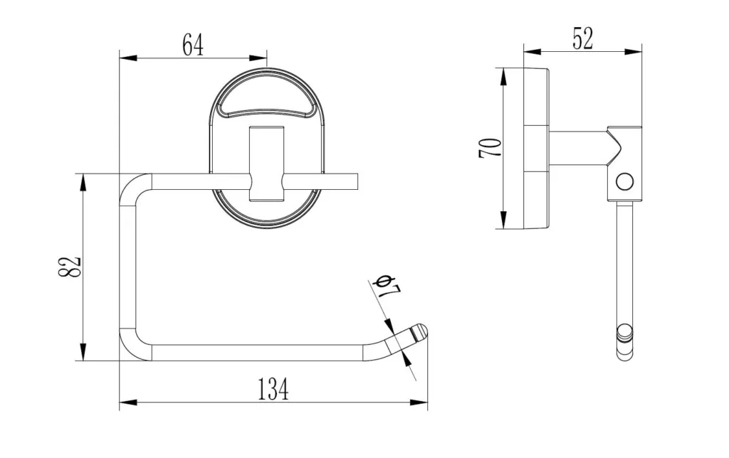 Держатель для туалетной бумаги S-007052 L1903-3