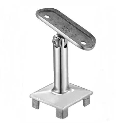 Держатель поручня TRIS на квадратную стойку 40*40. Изображение держателя поручня на квадратную стойку