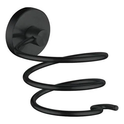 Держатель для фена LEDEME L71730B. Изображение держателя для фена L71730B чёрного цвета