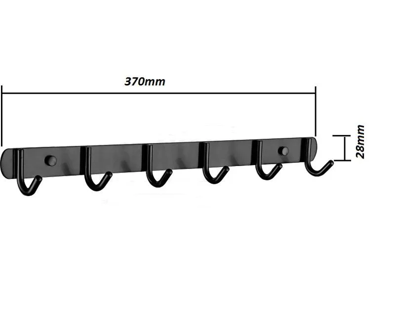 Крючки для ванной Ledeme L70201В-6 крупным планом. Крупный план крючков