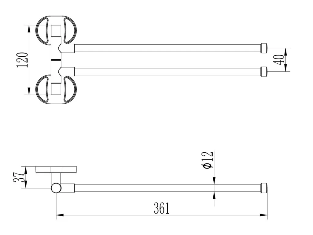 Держатель для полотенец Ledeme L1912