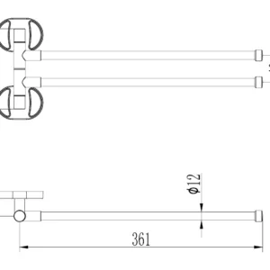 Держатель для полотенец Ledeme L1912