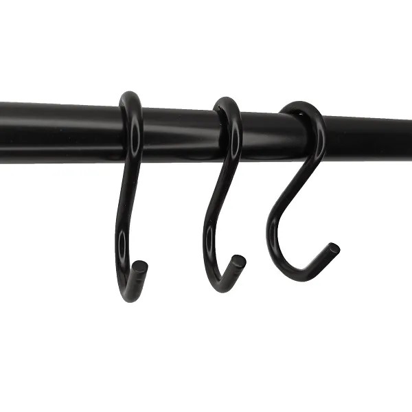 Крючок на рейлинг малый черный