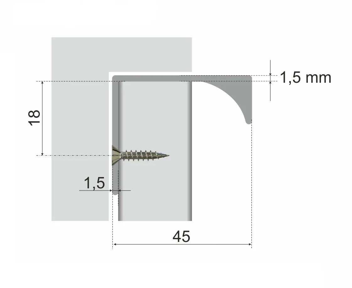 Мебельная ручка ERA RT008CP.1/256/450