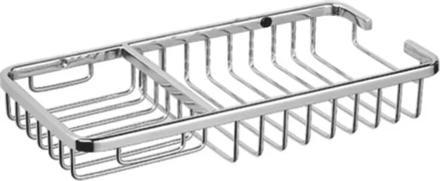 Полка для ванной с отделениями для мыла и аксессуаров Полка с отделениями для мыла и аксессуаров|