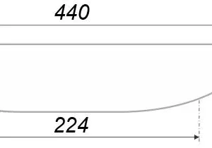 Мебельная ручка SKYLINE RS155HCP.4/224