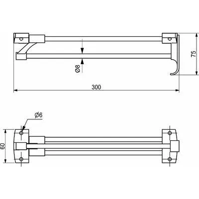 Полкодержатель для стекла AK133 6–8 мм чёрный LEMAX — купить в Минске и Беларуси Полкодержатель для стекла AK133 6–8 мм чёрный LEMAX — купить в Минске и Беларуси
