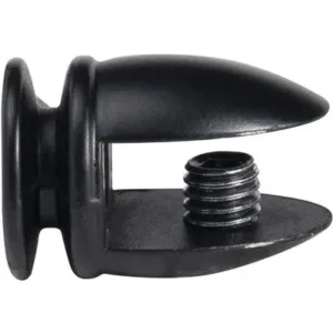 Полкодержатель для стекла AK133 6-8 мм черный