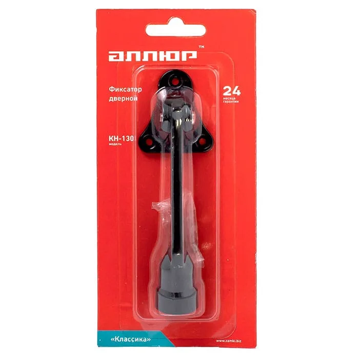 Упор дверной "козья ножка" черный