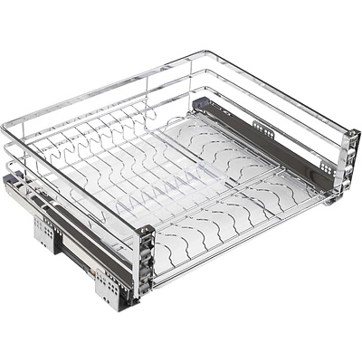 Сушка для посуды LEMAX FLAT LINE 600 мм в нижнюю базу с доводчиком, хром Сушка для посуды LEMAX FLAT LINE 600 мм в нижнюю базу с доводчиком, хром