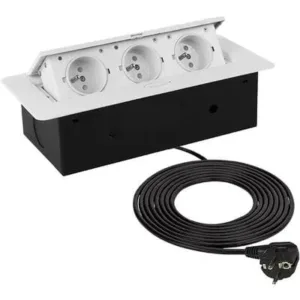 Выдвижной удлинитель NOVA 3 розетки белый