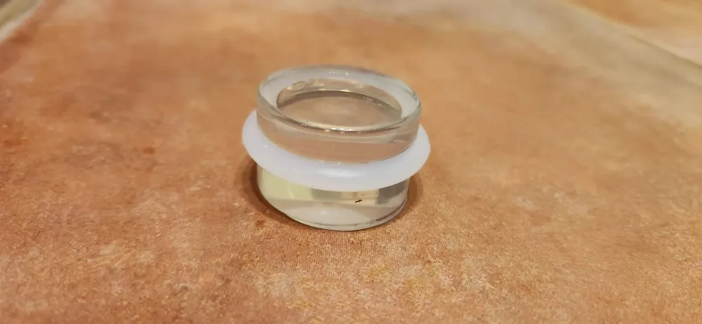 Упор дверной 3 см силиконовый самоклеящийся прозрачный