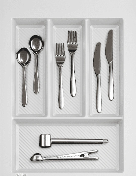 «Лоток-вкладыш для столовых приборов AQ TRAY 400, белый»