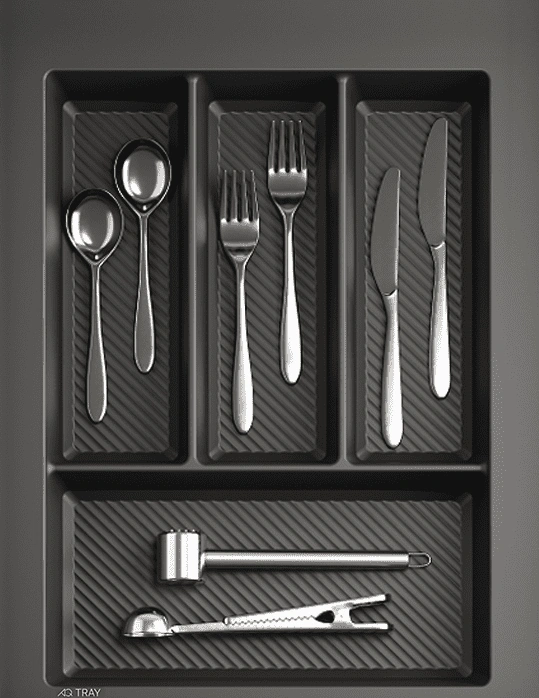 «Лоток-вкладыш для столовых приборов AQ TRAY графит, купить в Минске, цена в Беларуси».