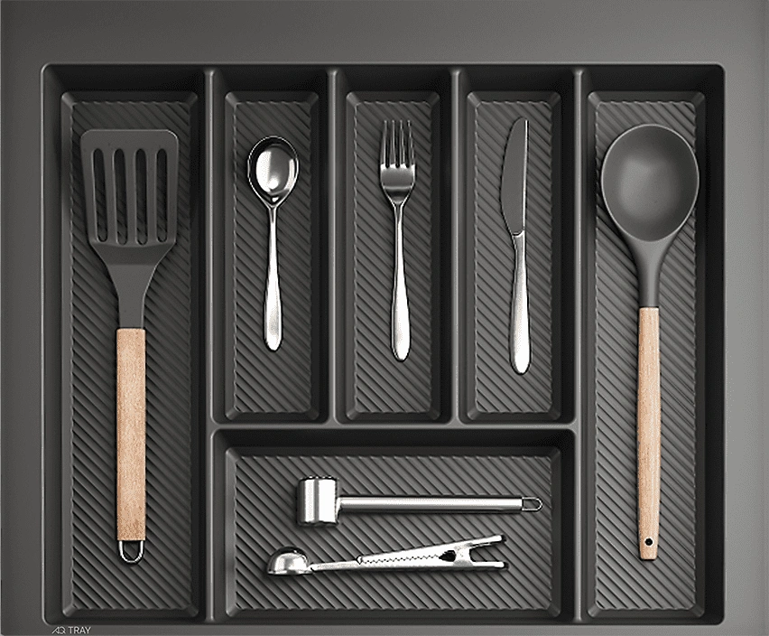 Деление лотка на секции для удобства хранения изображение лотка с делением на секции —