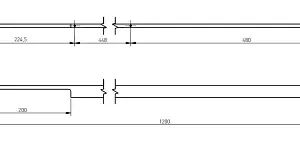 Мебельная ручка GTV EXTEND 1200 светлое брашированное золото