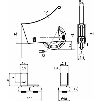 Раздвижная система СЕНАТОР SENATOR открытый усиленный Раздвижная система СЕНАТОР SENATOR открытый усиленный