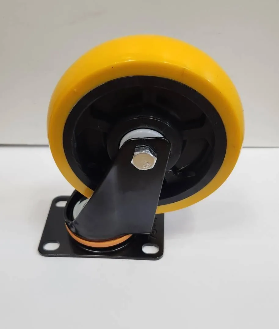 Колесо каучук Н-150, нагрузка до 150 кг, жёлтое, купить в Минске Колесо каучук Н-150, нагрузка до 150 кг, жёлтое, купить в Минске