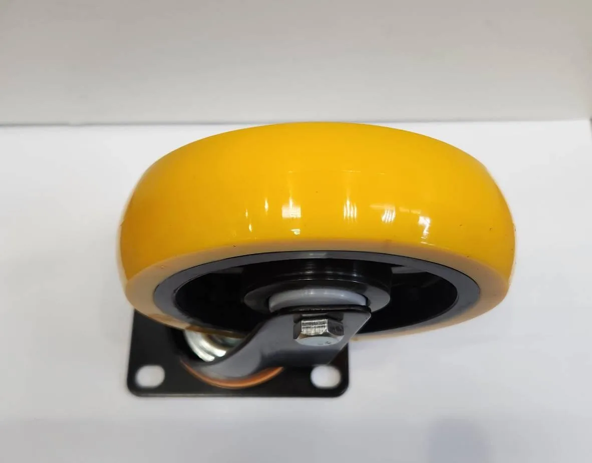 Колесо каучук Н-150, нагрузка до 150 кг, жёлтое, купить в Минске Колесо каучук Н-150, нагрузка до 150 кг, жёлтое, купить в Минске