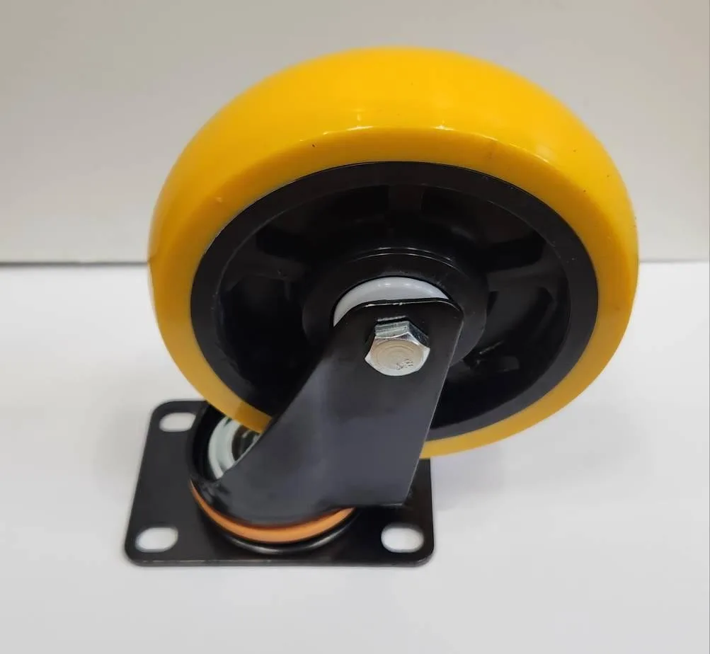 Колесо каучук Н-150, нагрузка до 150 кг, жёлтое, купить в Минске Колесо каучук Н-150, нагрузка до 150 кг, жёлтое, купить в Минске