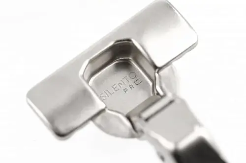 Петля GTV SILENTO PRO с доводчиком накладная c эксцентриковой регулировкой без еврошурупа с 3D регулировкой CLIPON