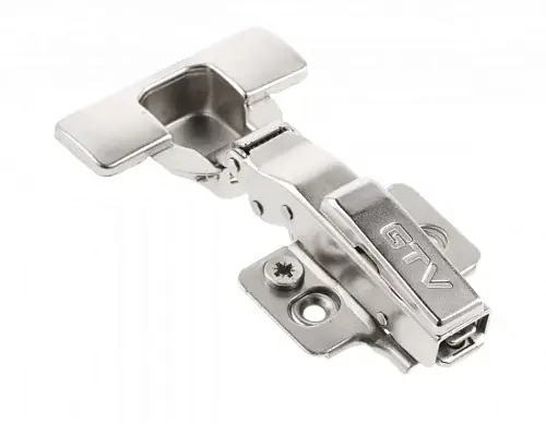 Петля GTV SILENTO PRO с доводчиком накладная c эксцентриковой регулировкой без еврошурупа с 3D регулировкой CLIPON