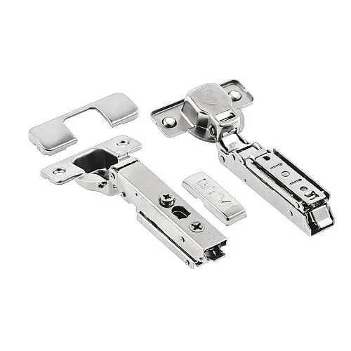 Петля GTV SOLID PRO накладная с регулировкой 3D без еврошурупа с комплектом заглушек