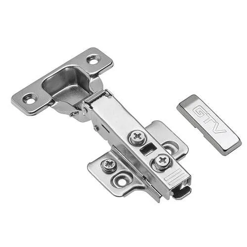 Петля GTV SOLID PLUS накладная с доводчиком с эксцентриковой регулировкой плеча и ответной планки без еврошурупа