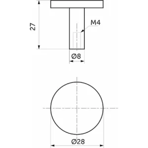 Ручка мебельная PUNTO черная