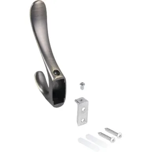 Крючок для одежды ROMA двухрожковый античная латунь